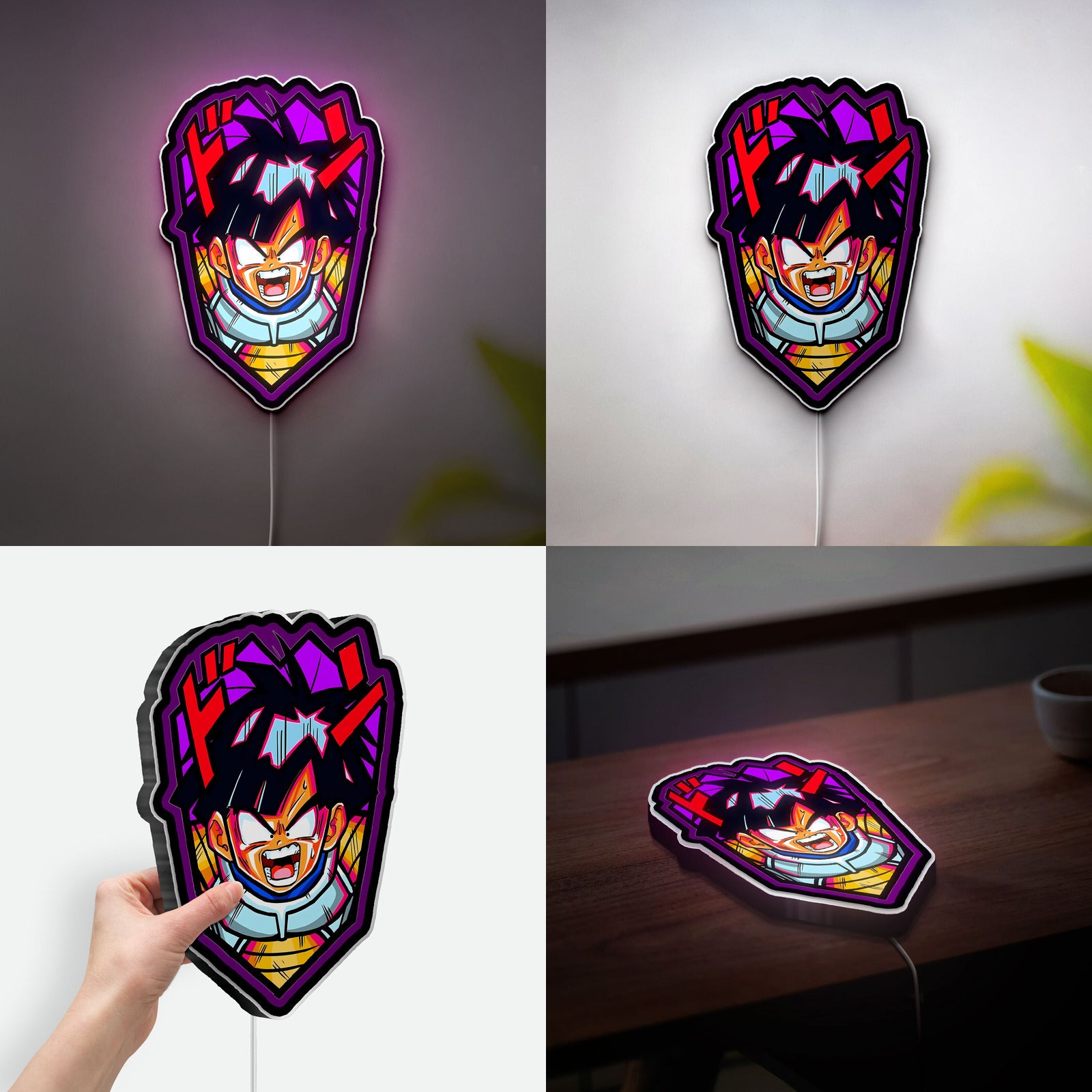 Kid Gohan Dragon Ball Z 3D Light Box - Anime LED Night Light, Dragon Ball GT Decor for Manga Fans, Cool Gift for Anime Lovers 