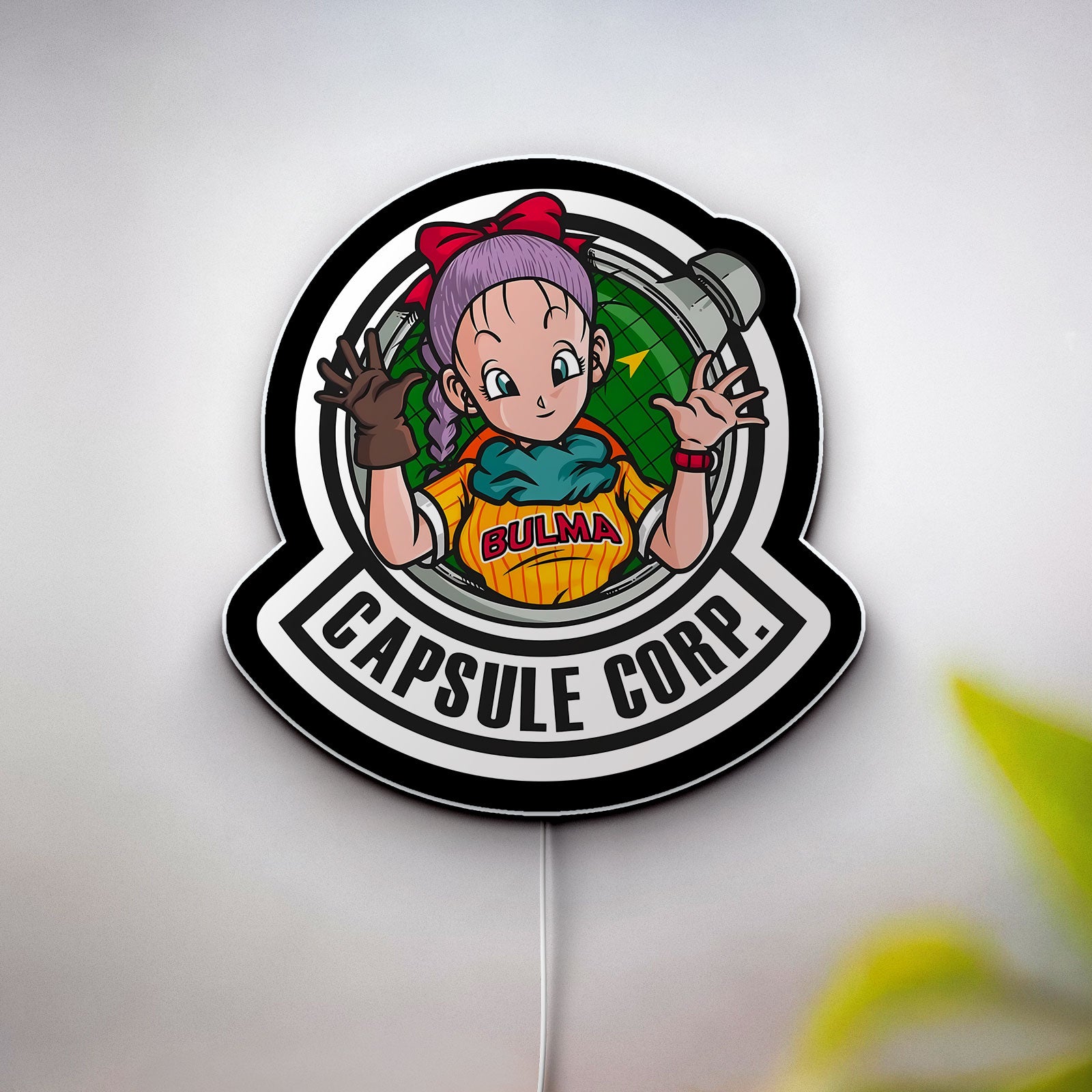 Capsule Corp 3D Light Box - Dragon Ball Z Bulma Art LED Night Light, Anime Room Decor for DBZ Fans & Collectors
