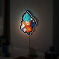Goku Super Saiyan Blue 3D Light Box - Dragon Ball Z LED Night Light, Anime Character Decor for DBZ Fans 