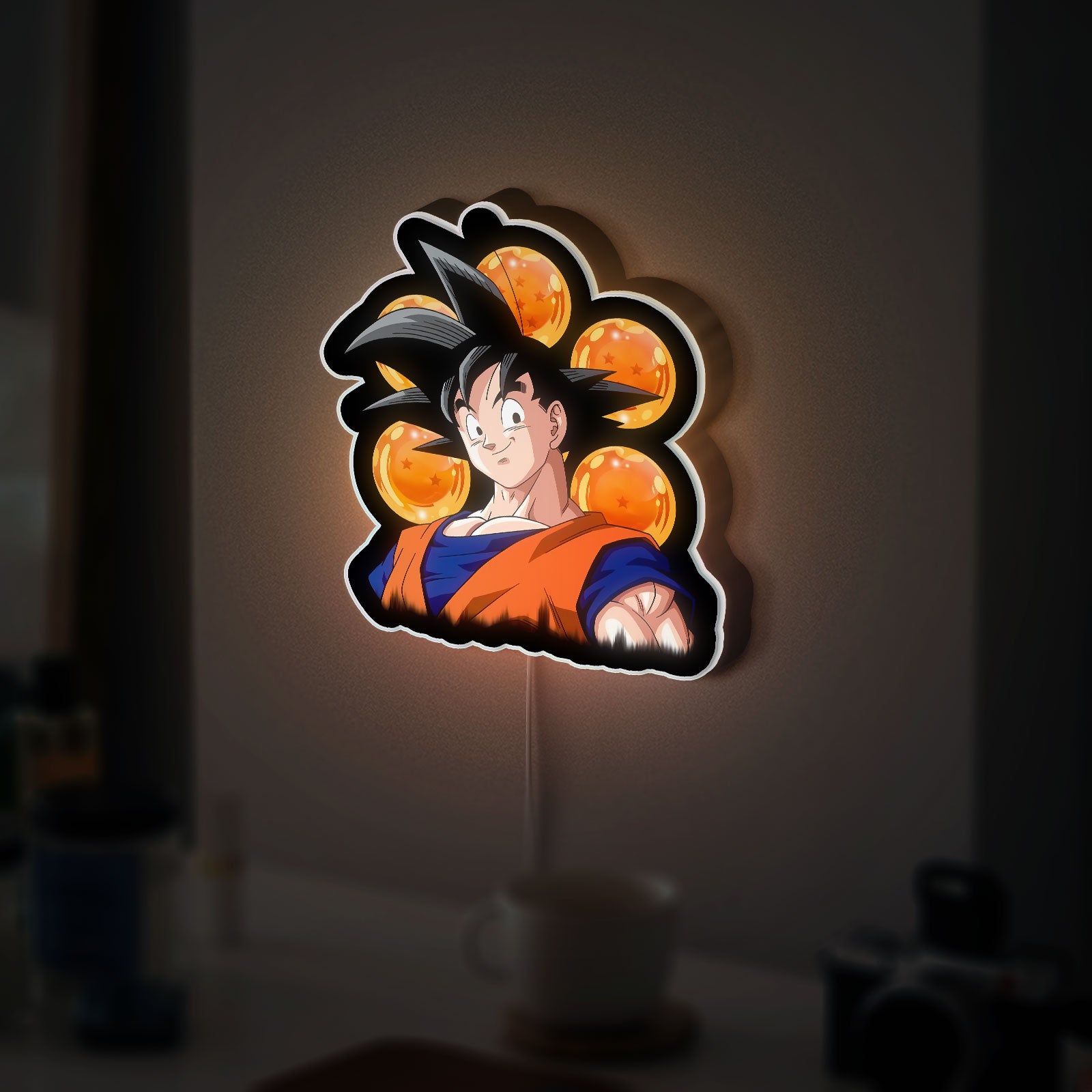 Goku 3D Light Box - Dragon Ball Z LED Night Light, Anime Character Glow Decor for Fans & Collectors 
