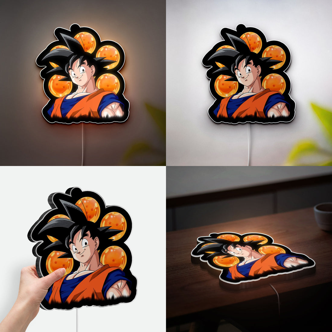 Goku 3D Light Box - Dragon Ball Z LED Night Light, Anime Character Glow Decor for Fans & Collectors 