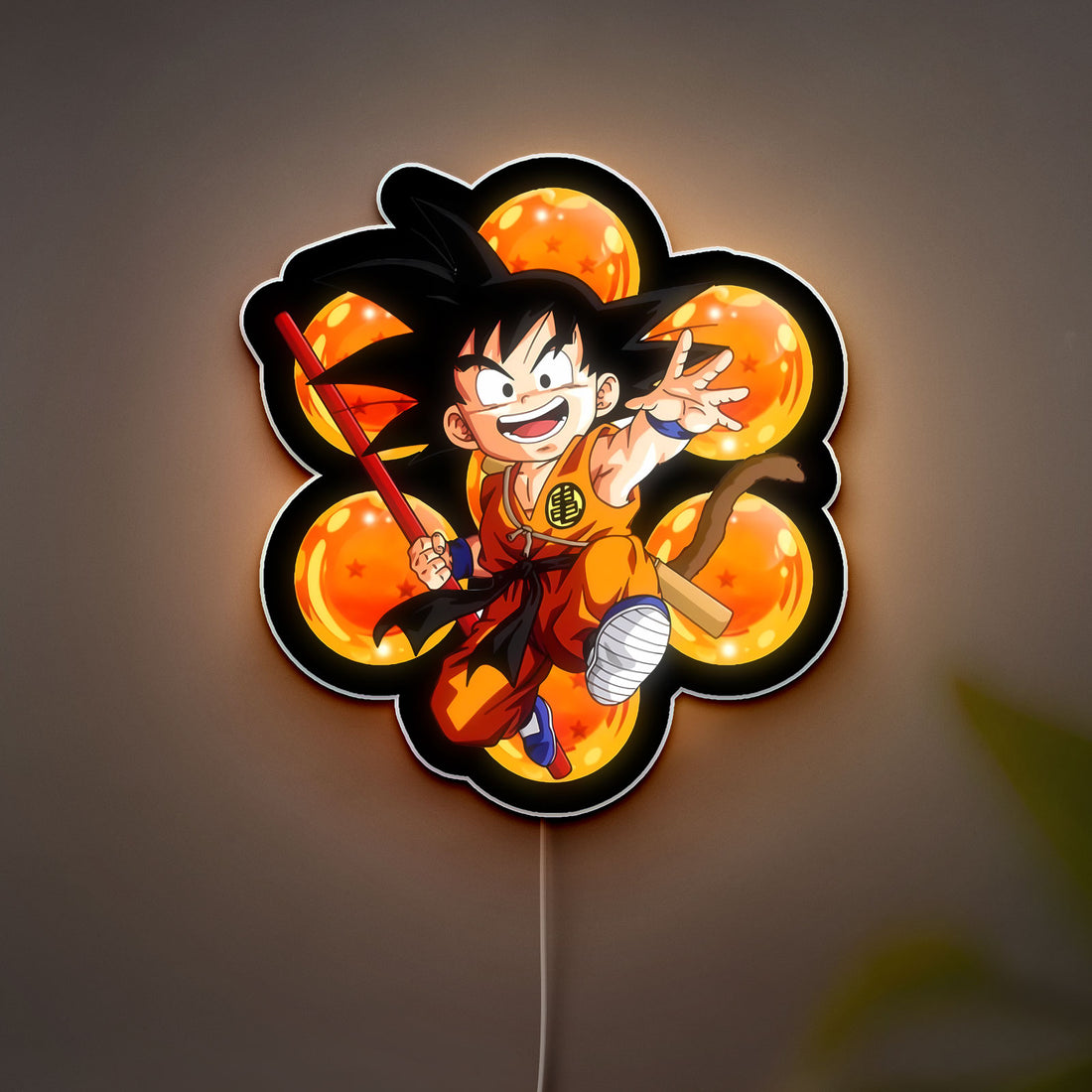 Goku 3D Light Box - Dragon Ball Z Anime LED Night Light, Cool Anime Room Decor for Boys, Dragon Ball Fan Gift 