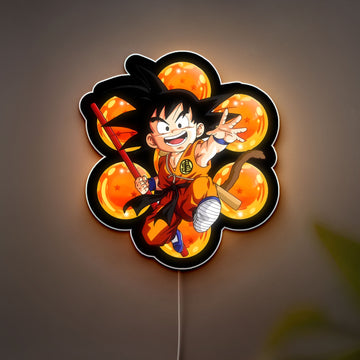 Goku 3D Light Box - Dragon Ball Z Anime LED Night Light, Cool Anime Room Decor for Boys, Dragon Ball Fan Gift 