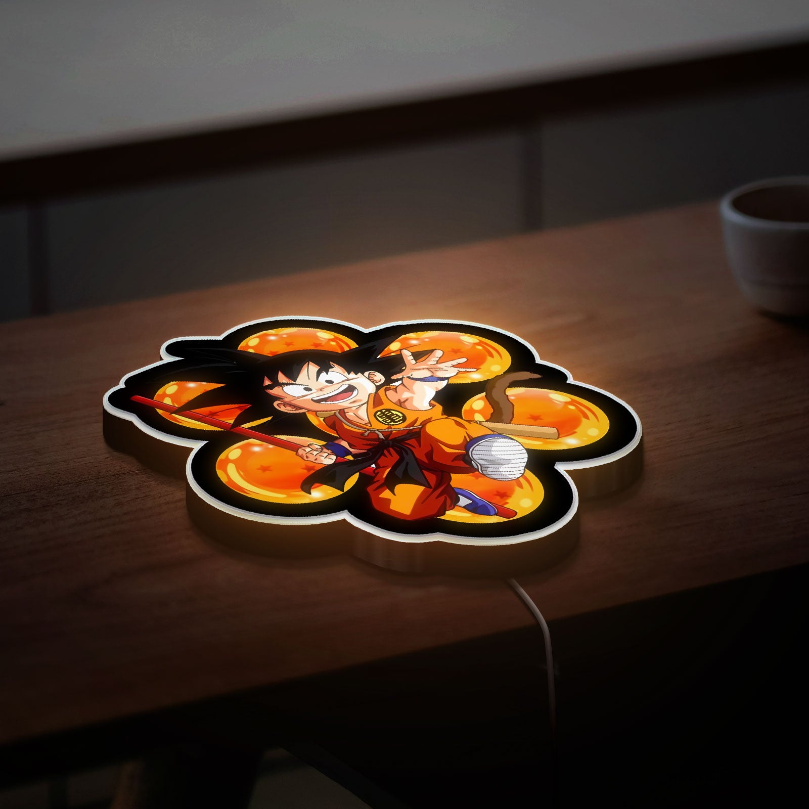 Goku 3D Light Box - Dragon Ball Z Anime LED Night Light, Cool Anime Room Decor for Boys, Dragon Ball Fan Gift 