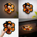 Goku 3D Light Box - Dragon Ball Z Anime LED Night Light, Cool Anime Room Decor for Boys, Dragon Ball Fan Gift 