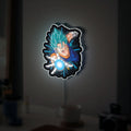 Dragon Ball Z 3D Light Box - Vegetto Super Saiyan Blue LED Night Light, Anime Character Decor for DBZ Fans
