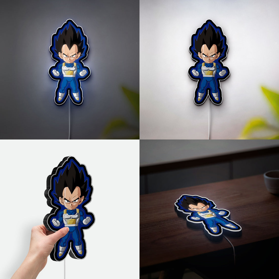 Dragon Ball Z 3D Light Box - Anime Character LED Night Light, Cool DBZ Art Decor for Manga & Anime Fans 