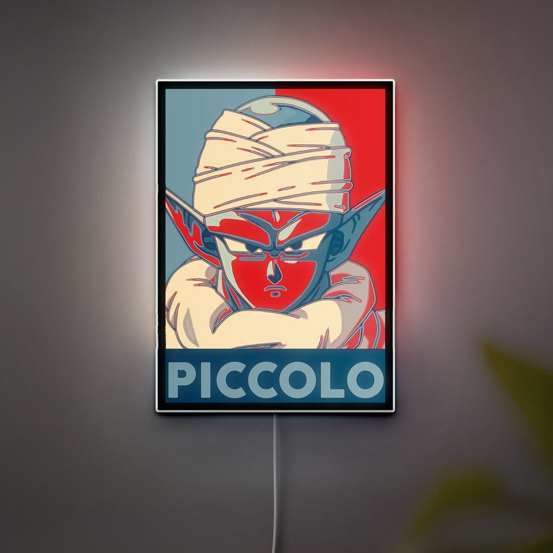 Dragon Ball Janemba LED Light Box - Piccolo Anime Wall Art Decor, Cool DBZ Manga Glow Lamp for Bedroom & Game Room, Unique Gift for Anime Fans
