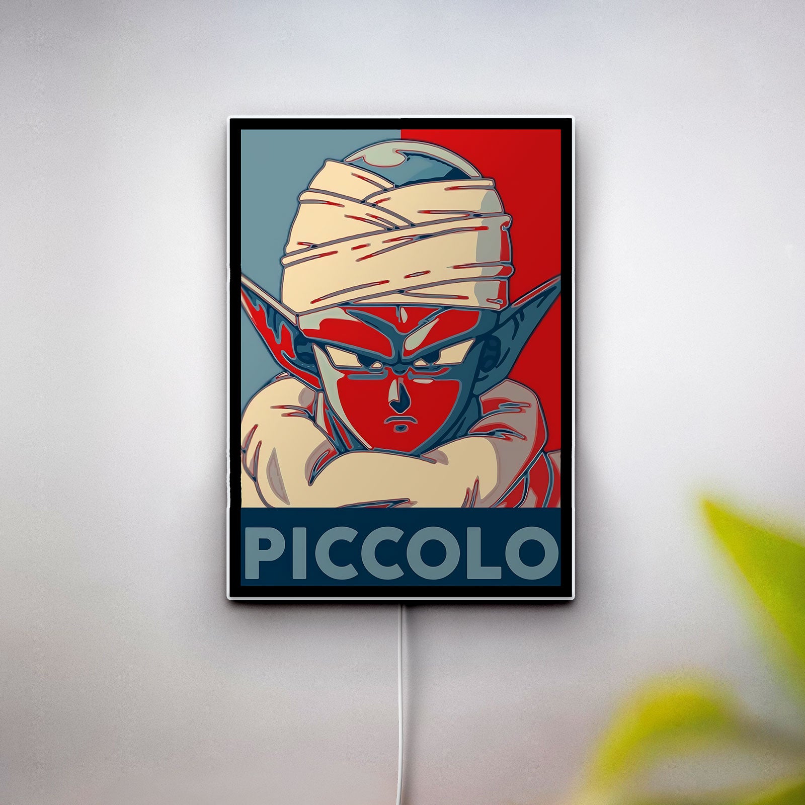Dragon Ball Janemba LED Light Box - Piccolo Anime Wall Art Decor, Cool DBZ Manga Glow Lamp for Bedroom & Game Room, Unique Gift for Anime Fans

