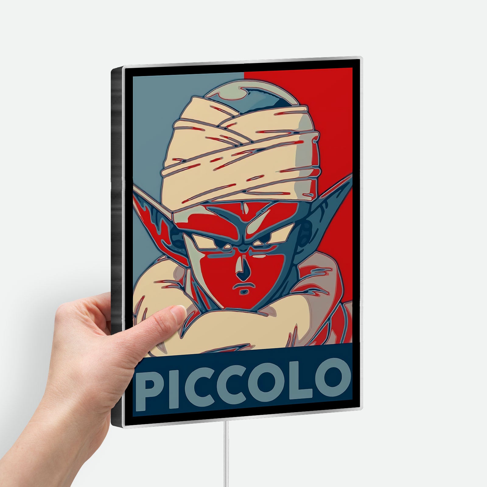 Dragon Ball Janemba LED Light Box - Piccolo Anime Wall Art Decor, Cool DBZ Manga Glow Lamp for Bedroom & Game Room, Unique Gift for Anime Fans
