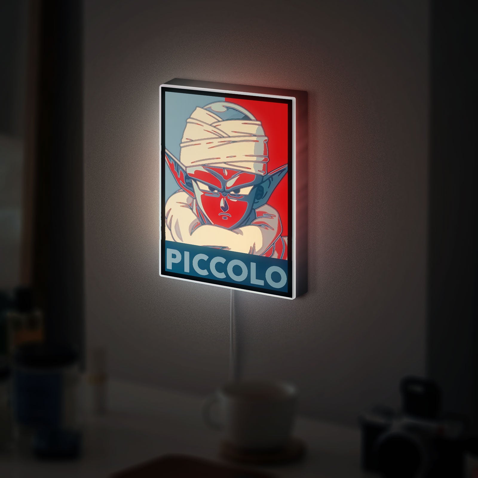 Dragon Ball Janemba LED Light Box - Piccolo Anime Wall Art Decor, Cool DBZ Manga Glow Lamp for Bedroom & Game Room, Unique Gift for Anime Fans
