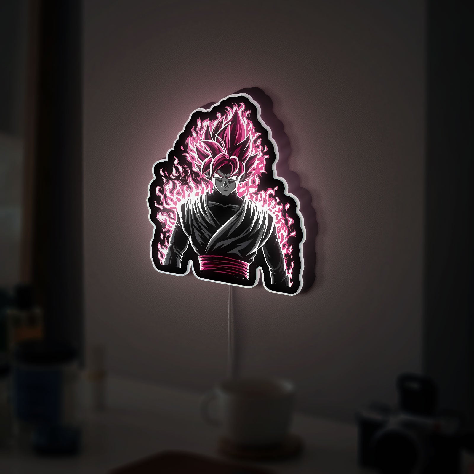 Dragon Ball Z 3D Light Box - Goku Themed LED Night Light, Anime Wall Decor for DBZ Fans
