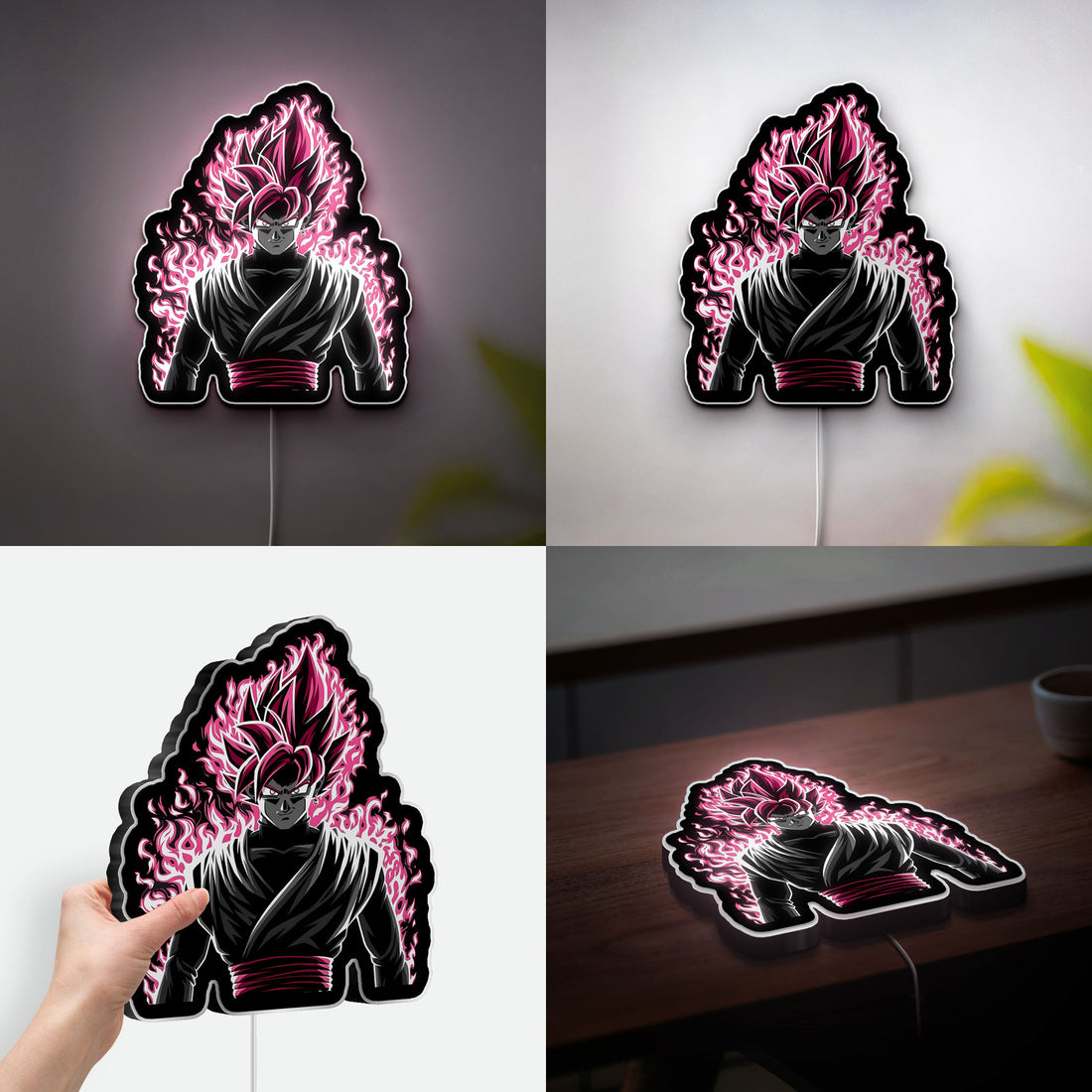 Dragon Ball Z 3D Light Box - Goku Themed LED Night Light, Anime Wall Decor for DBZ Fans
