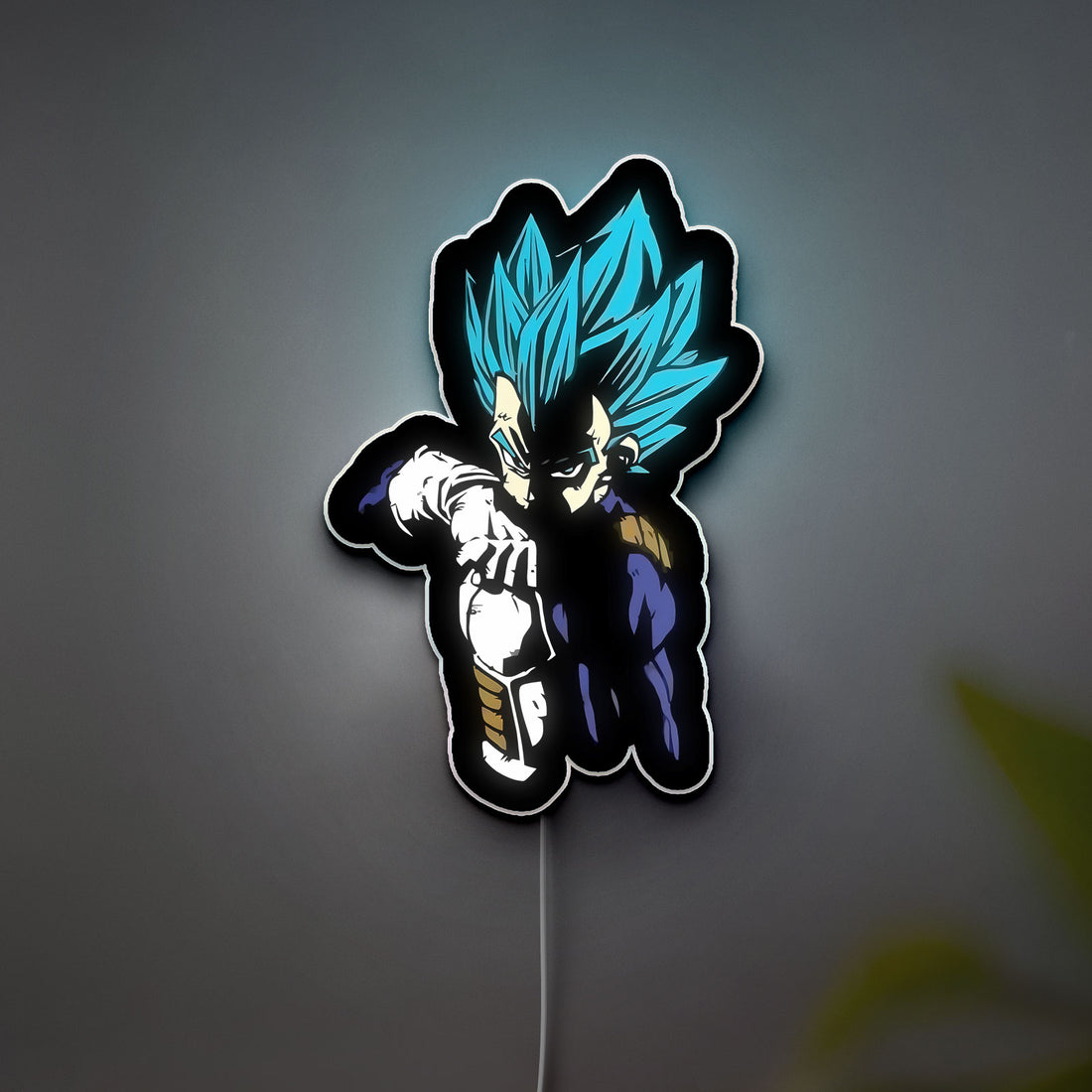 Vegeta Dragon Ball 3D Light Box - Saiyan Prince LED Night Light, Anime Wall Decor for Dragon Ball Z Fans 