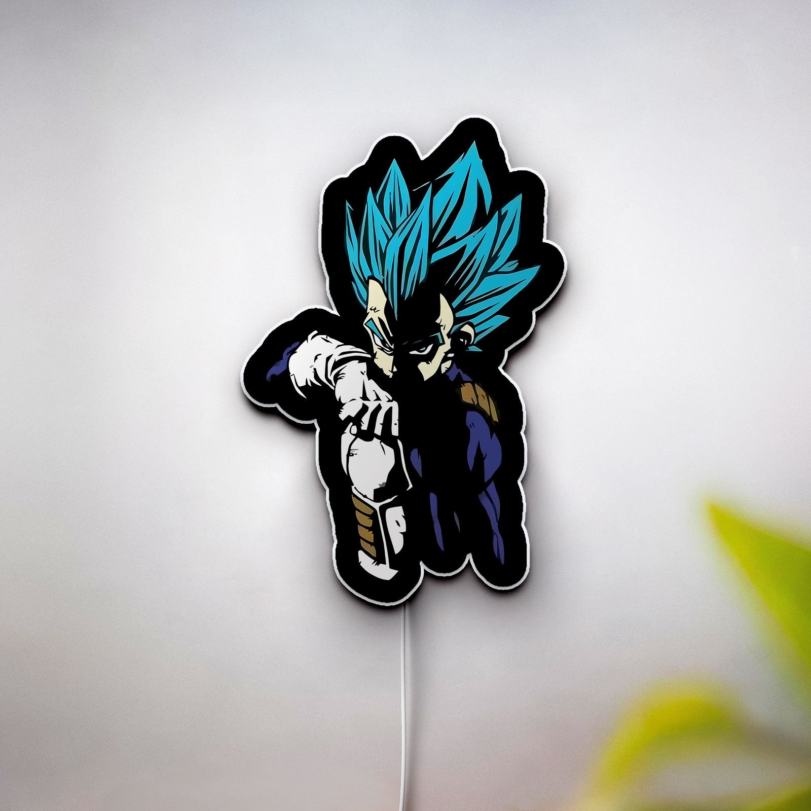 Vegeta Dragon Ball 3D Light Box - Saiyan Prince LED Night Light, Anime Wall Decor for Dragon Ball Z Fans 