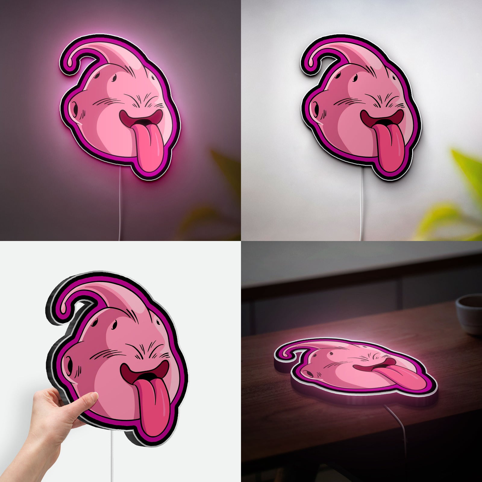Majin Buu 3D Light Box - Dragon Ball Z LED Night Light, Anime Character Decor for DBZ Fans, Cool Gift for Gamers 