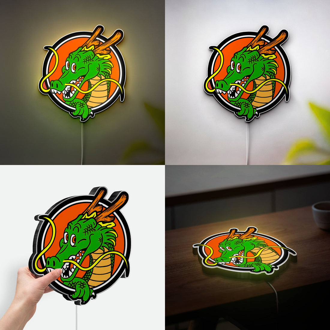 Shenron Dragon Ball 3D Light Box - Anime Glow Decor, Dragon Ball Z LED Night Light, Cool Gift for Anime Fans 
