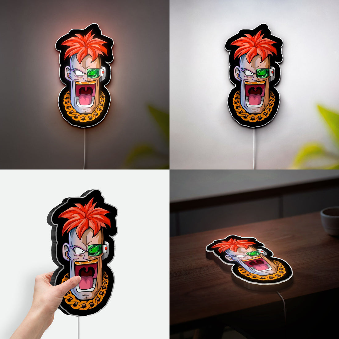 Recoome Ginyu Force 3D Light Box - Dragon Ball Z LED Night Light, Anime Character Decor for DBZ Fans & Collectors 
