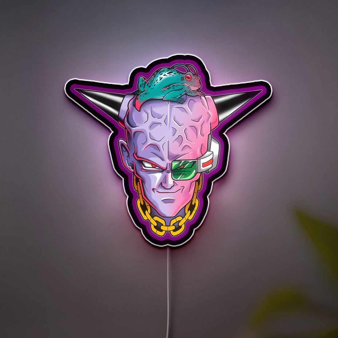 Captain Ginyu 3D Light Box - Dragon Ball Z Ginyu Force LED Night Light, Anime Character Decor for DBZ Fans 