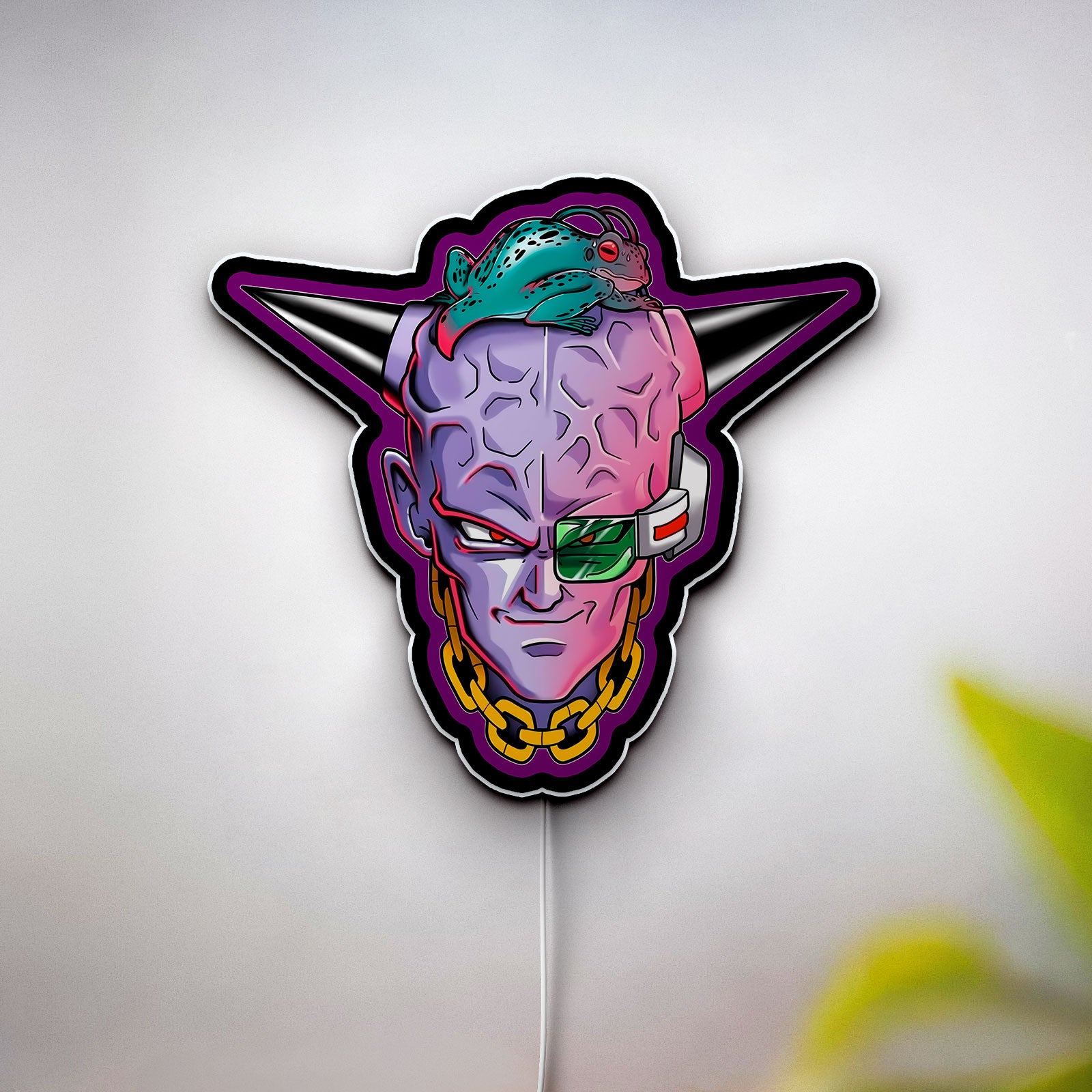Captain Ginyu 3D Light Box - Dragon Ball Z Ginyu Force LED Night Light, Anime Character Decor for DBZ Fans 