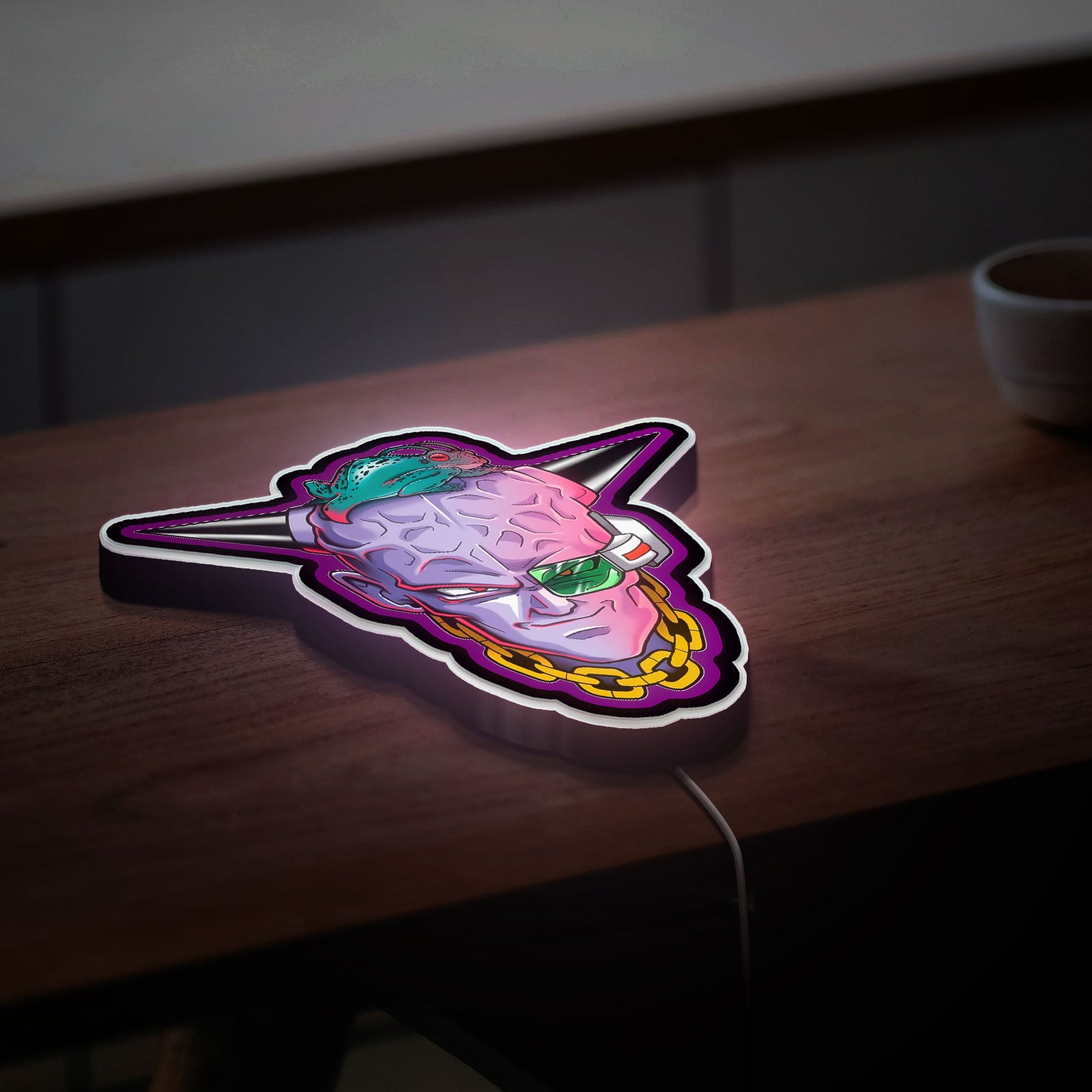 Captain Ginyu 3D Light Box - Dragon Ball Z Ginyu Force LED Night Light, Anime Character Decor for DBZ Fans 