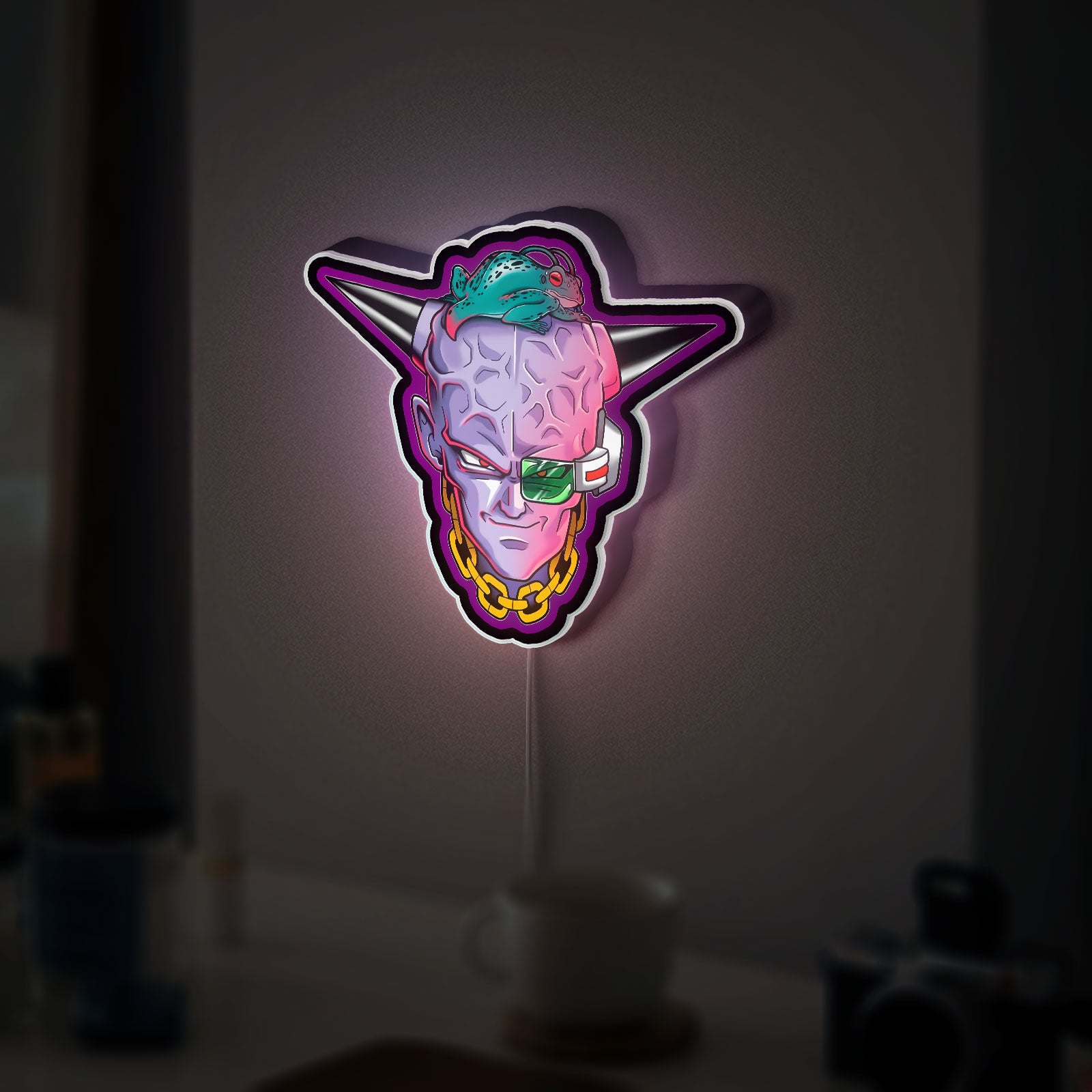 Captain Ginyu 3D Light Box - Dragon Ball Z Ginyu Force LED Night Light, Anime Character Decor for DBZ Fans 
