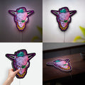 Captain Ginyu 3D Light Box - Dragon Ball Z Ginyu Force LED Night Light, Anime Character Decor for DBZ Fans 
