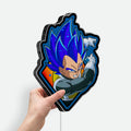 Dragon Ball Vegeta Blue 3D Light Box - Anime LED Night Light, Saiyan Warrior Glow Decor for DBZ Fans 