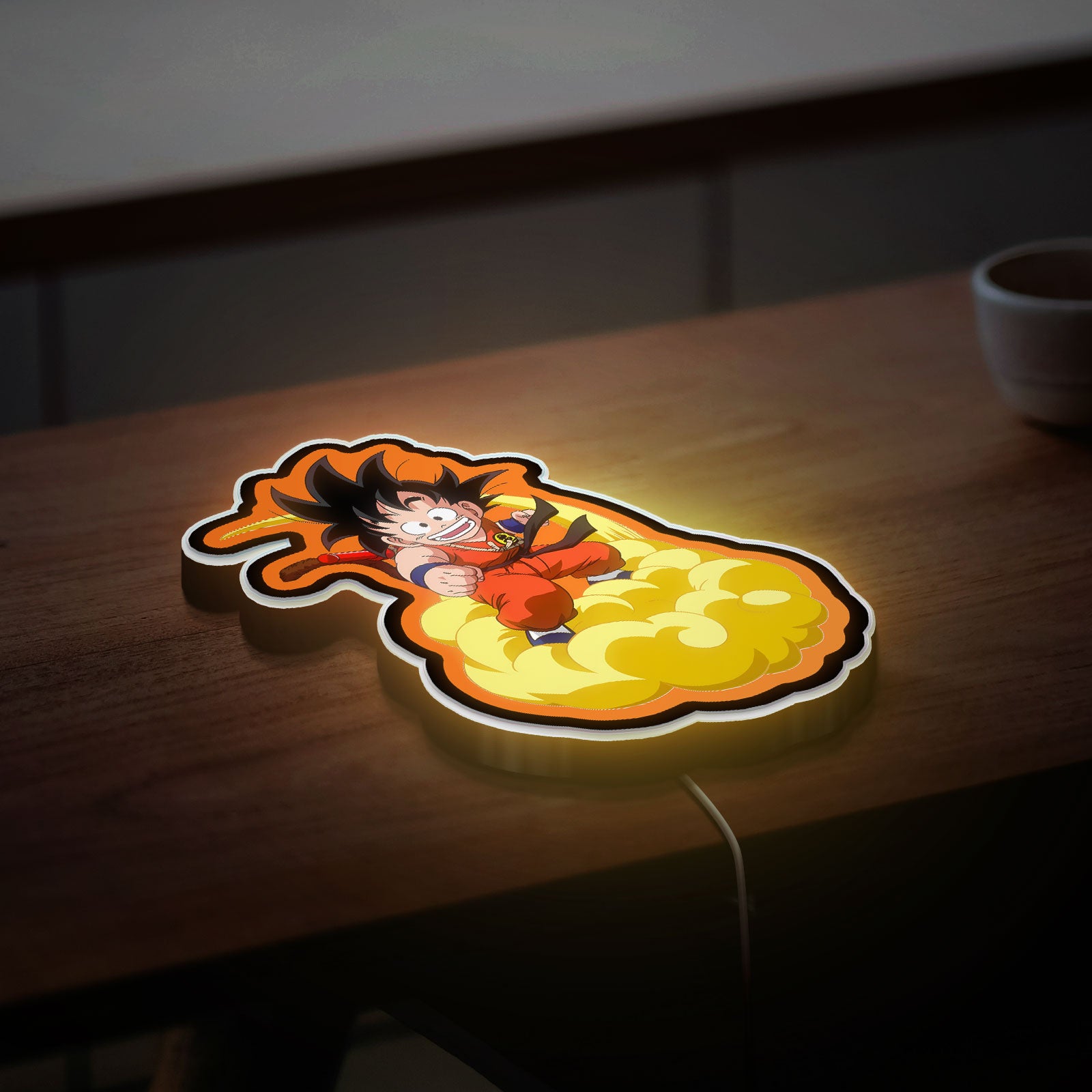 Dragon Ball 3D Light Box - Goku Anime LED Night Light, Cool DBZ Decor for Fans, Unique Manga Art Gift 