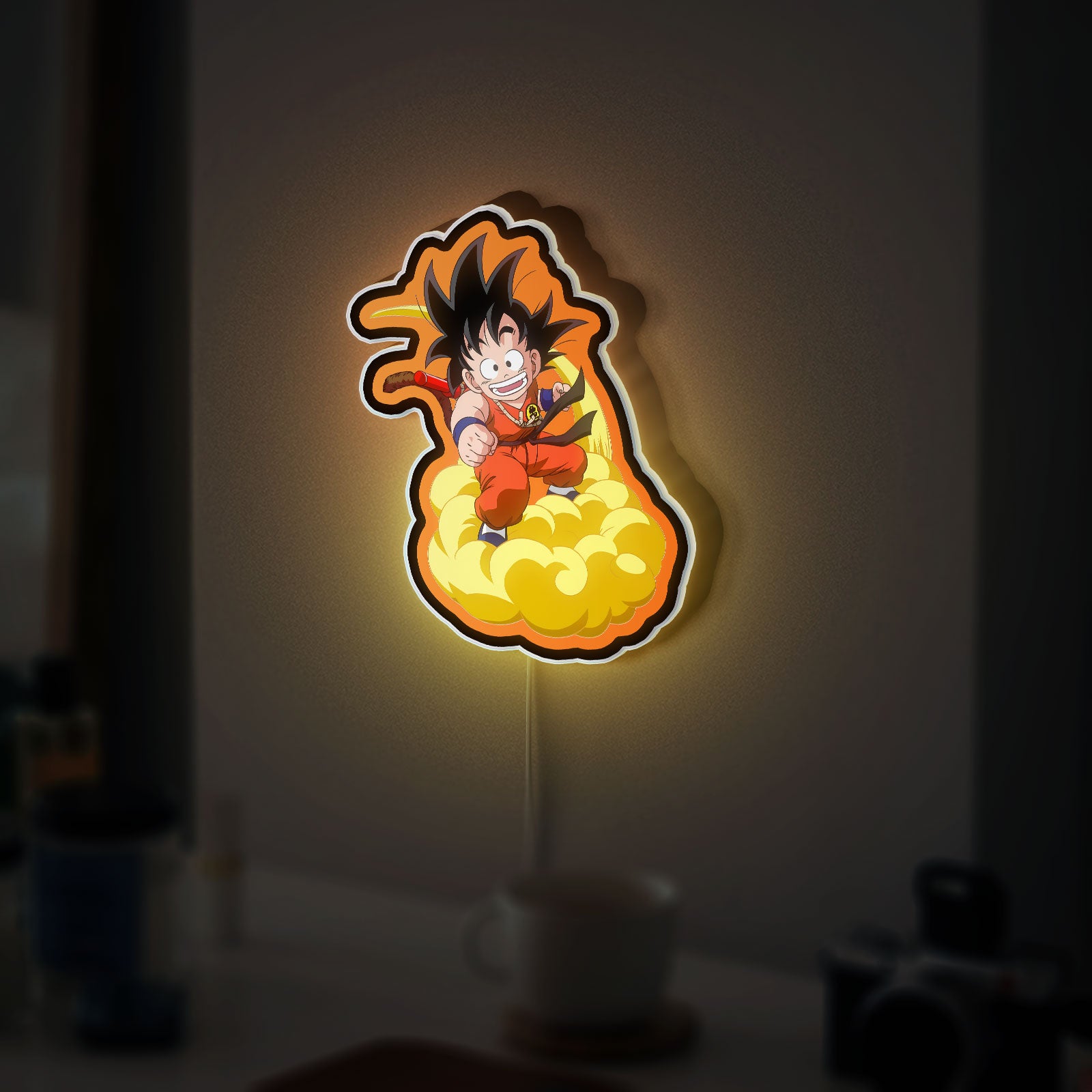 Dragon Ball 3D Light Box - Goku Anime LED Night Light, Cool DBZ Decor for Fans, Unique Manga Art Gift 