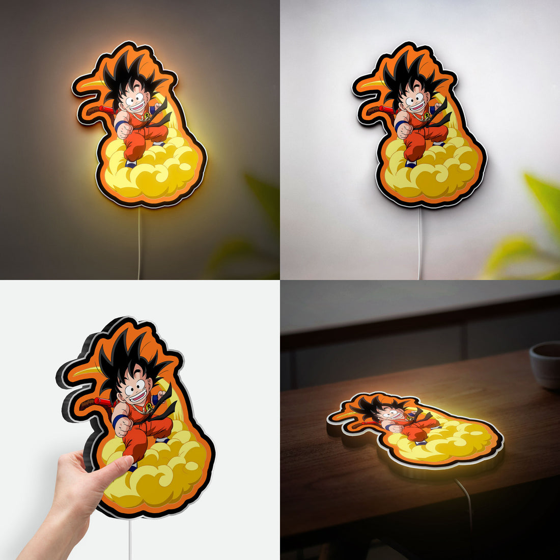 Dragon Ball 3D Light Box - Goku Anime LED Night Light, Cool DBZ Decor for Fans, Unique Manga Art Gift 