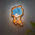 Chibi Super Saiyan God 3D Light Box - Dragon Ball Z LED Night Light, Anime Room Decor for Goku Fans, Cool Gift for Anime Lovers 