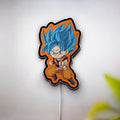 Chibi Super Saiyan God 3D Light Box - Dragon Ball Z LED Night Light, Anime Room Decor for Goku Fans, Cool Gift for Anime Lovers 