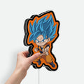 Chibi Super Saiyan God 3D Light Box - Dragon Ball Z LED Night Light, Anime Room Decor for Goku Fans, Cool Gift for Anime Lovers 