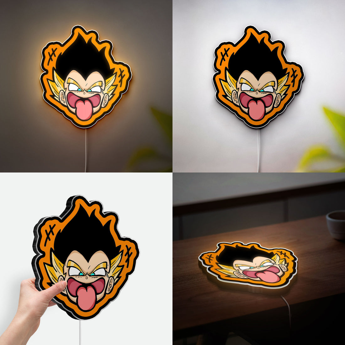 Dragon Ball 3D Light Box - Anime Character LED Night Light, Cool Manga Decor for Gamers & Otaku Fans 