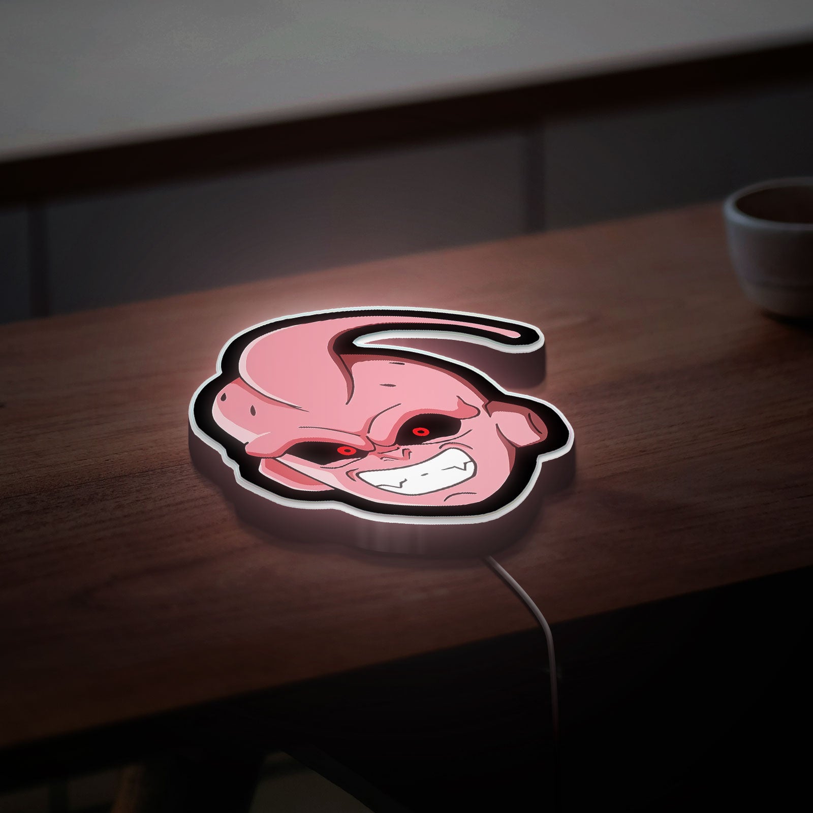 Majin Boo Kid 3D Light Box - Dragon Ball Z Inspired LED Night Light, Anime Room Decor for Kids and DBZ Fans 