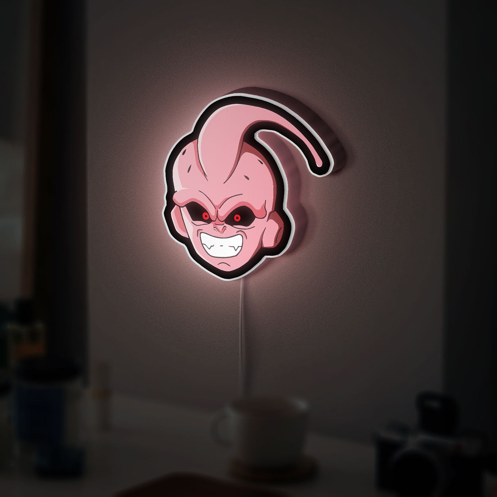Majin Boo Kid 3D Light Box - Dragon Ball Z Inspired LED Night Light, Anime Room Decor for Kids and DBZ Fans 