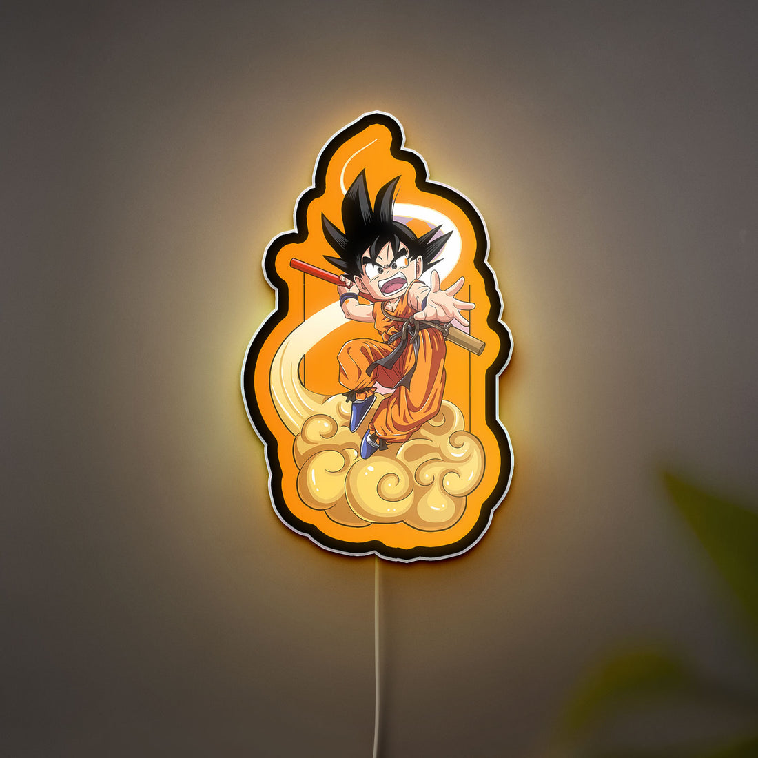 Dragon Ball Z Goku 3D Light Box - Anime LED Night Light, Cool DBZ Wall Decor for Manga & Anime Fans 