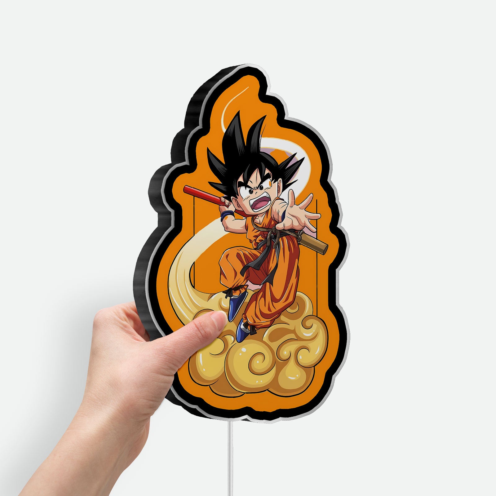 Dragon Ball Z Goku 3D Light Box - Anime LED Night Light, Cool DBZ Wall Decor for Manga & Anime Fans 