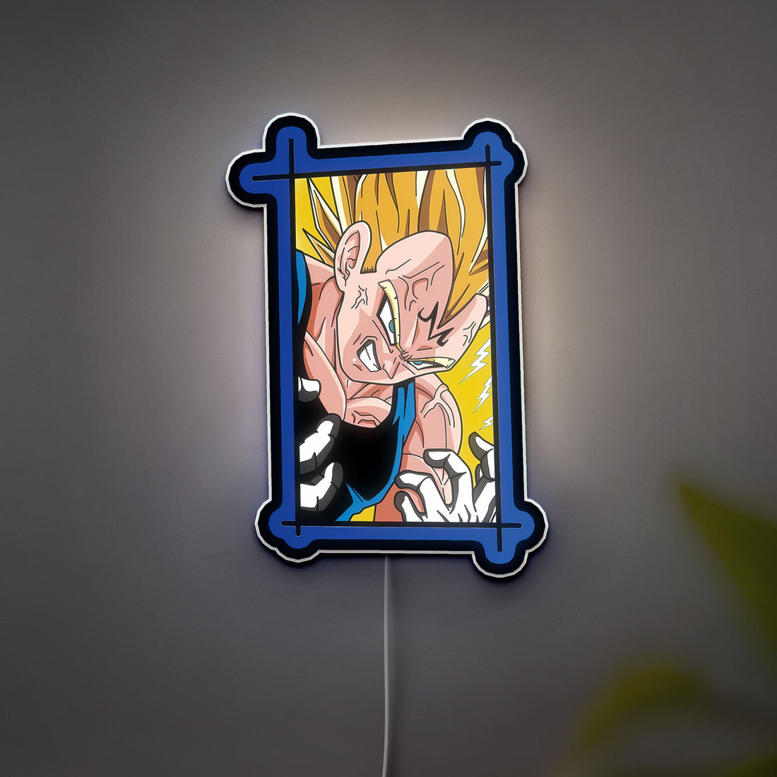 Dragon Ball Z 3D Light Box - Super Saiyan LED Night Light, Anime Wall Decor for DBZ Fans, Cool Gift for Manga Lovers
