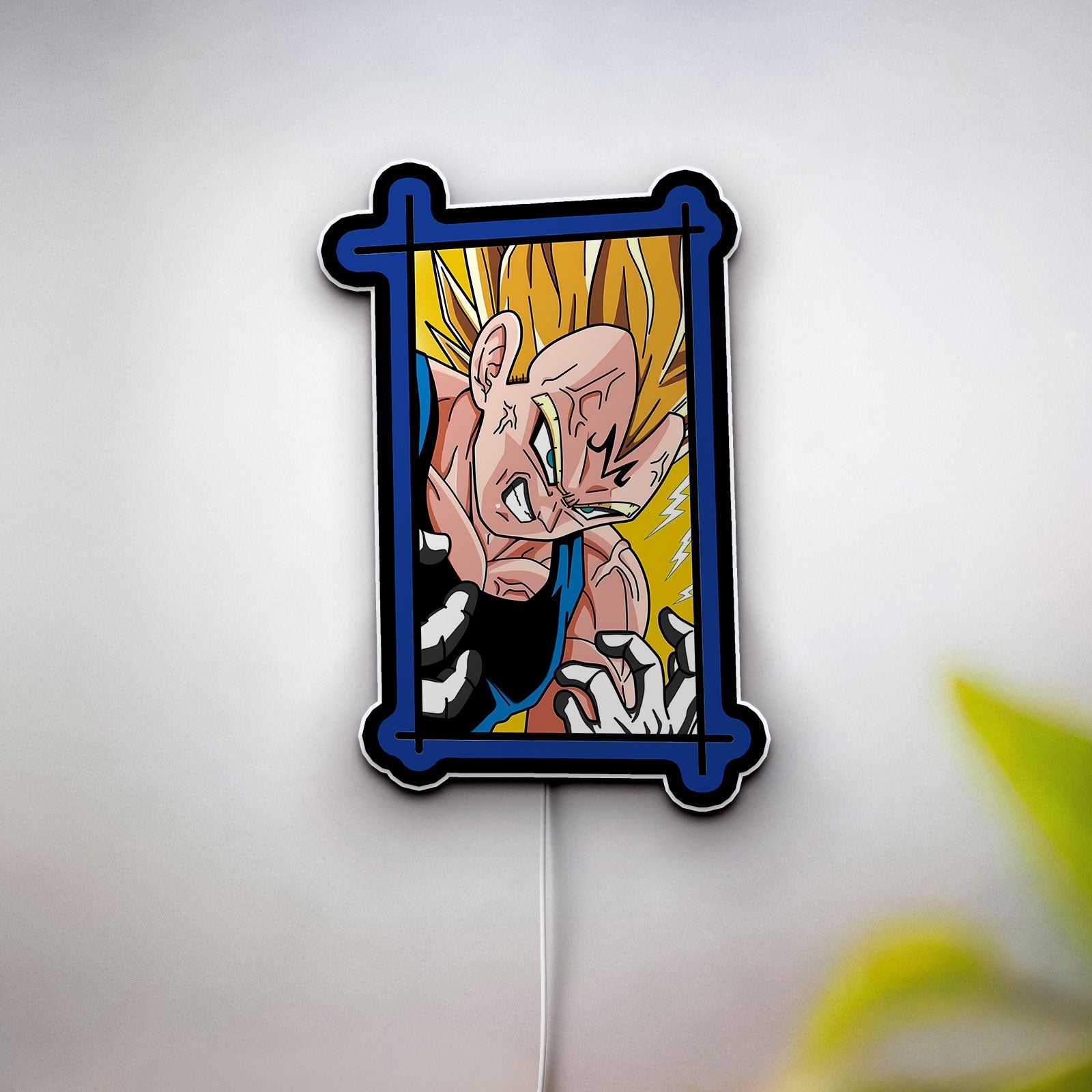 Dragon Ball Z 3D Light Box - Super Saiyan LED Night Light, Anime Wall Decor for DBZ Fans, Cool Gift for Manga Lovers
