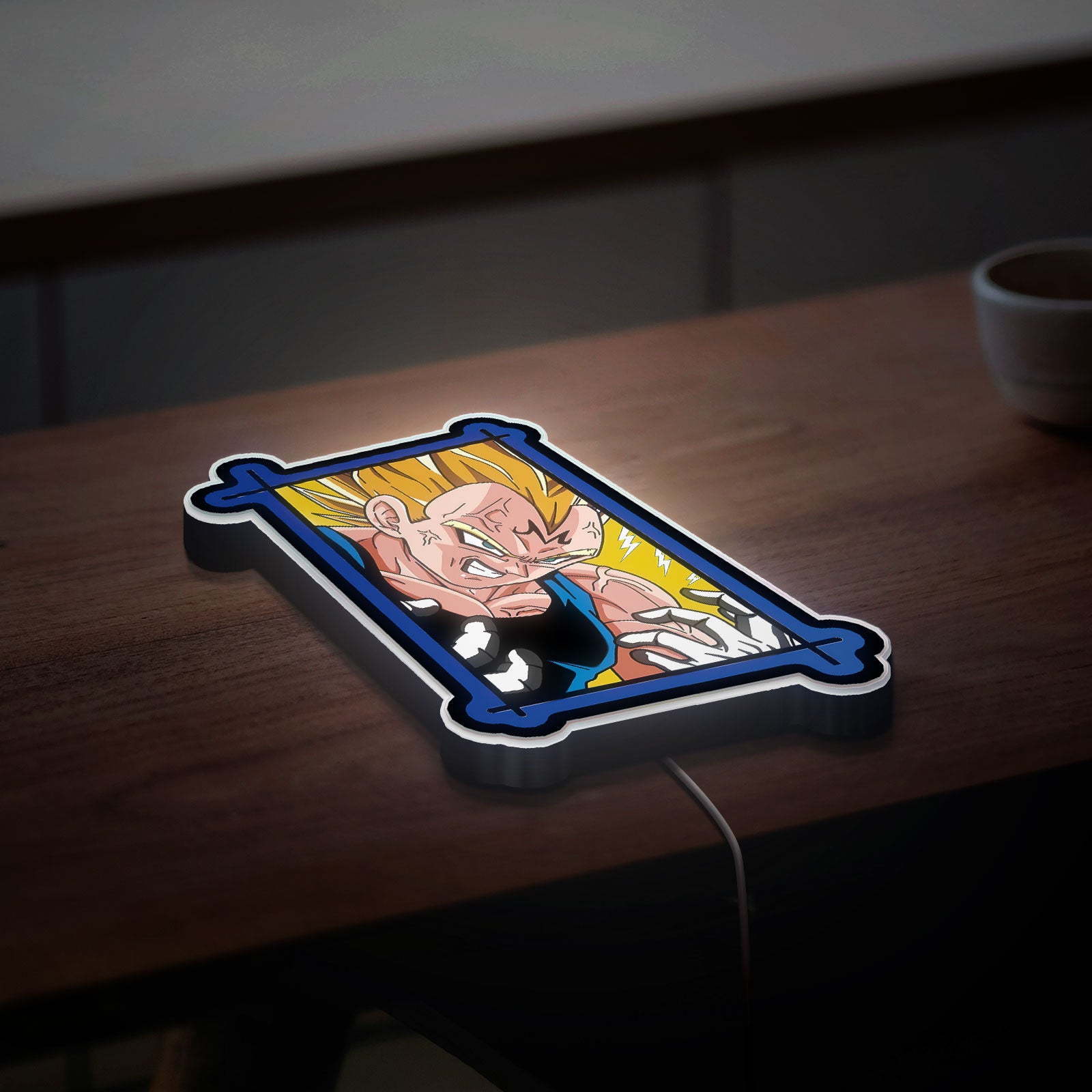 Dragon Ball Z 3D Light Box - Super Saiyan LED Night Light, Anime Wall Decor for DBZ Fans, Cool Gift for Manga Lovers
