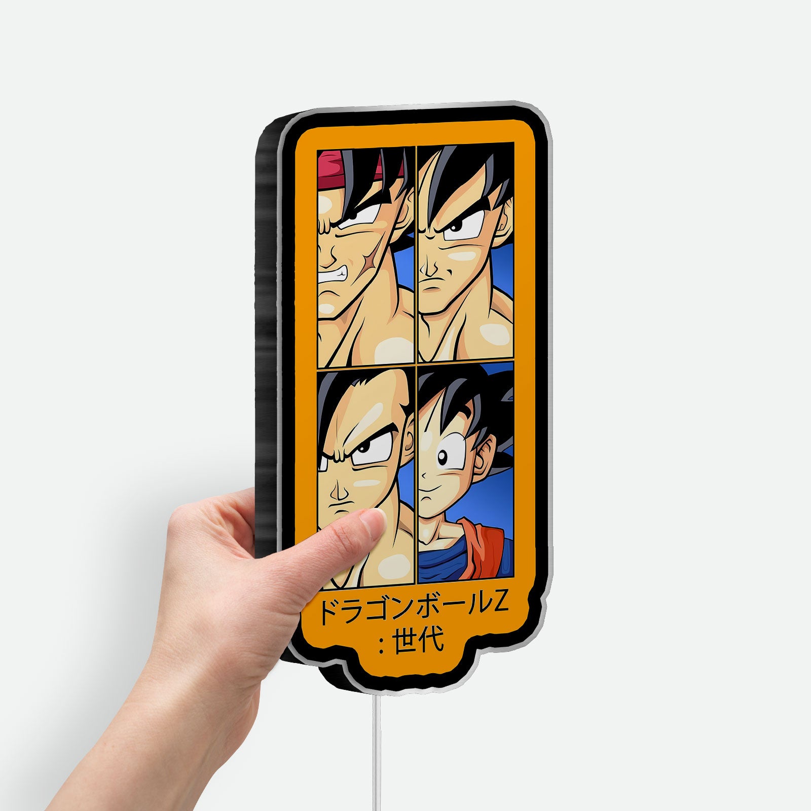 Super Saiyan Goku 3D Light Box - Dragon Ball Z LED Night Light, Anime Character Decor for Fans, Cool Gift for Gamers 