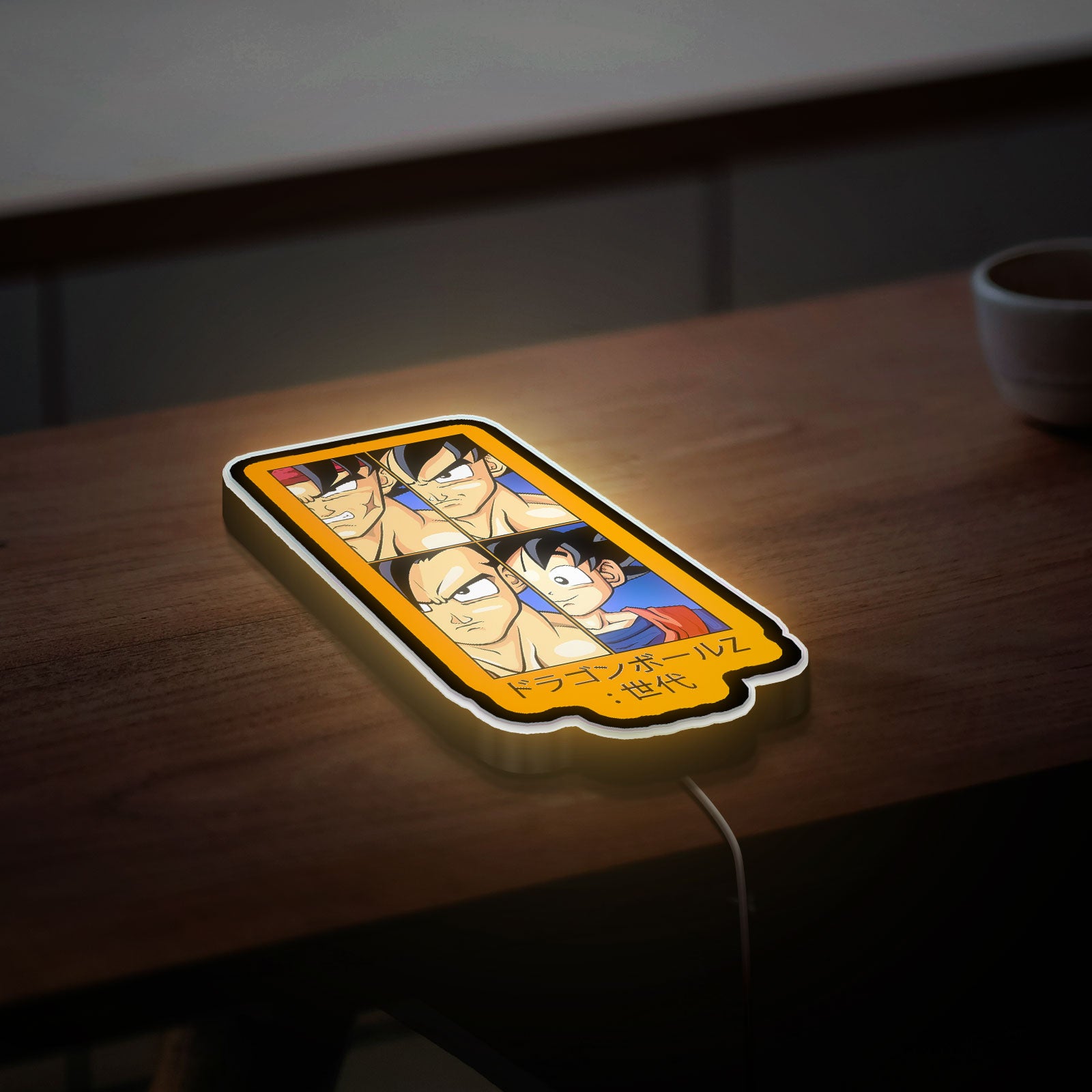 Super Saiyan Goku 3D Light Box - Dragon Ball Z LED Night Light, Anime Character Decor for Fans, Cool Gift for Gamers 