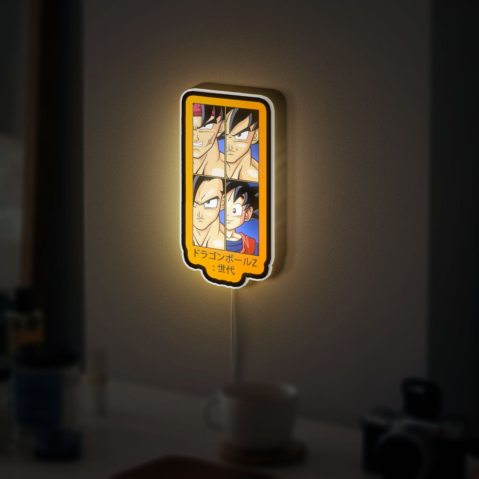Super Saiyan Goku 3D Light Box - Dragon Ball Z LED Night Light, Anime Character Decor for Fans, Cool Gift for Gamers 