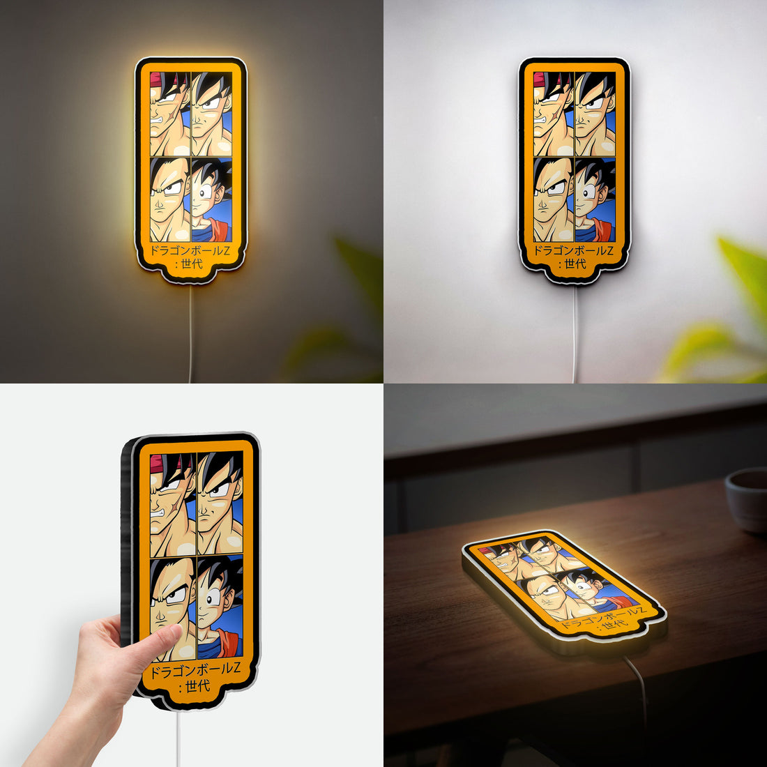 Super Saiyan Goku 3D Light Box - Dragon Ball Z LED Night Light, Anime Character Decor for Fans, Cool Gift for Gamers 