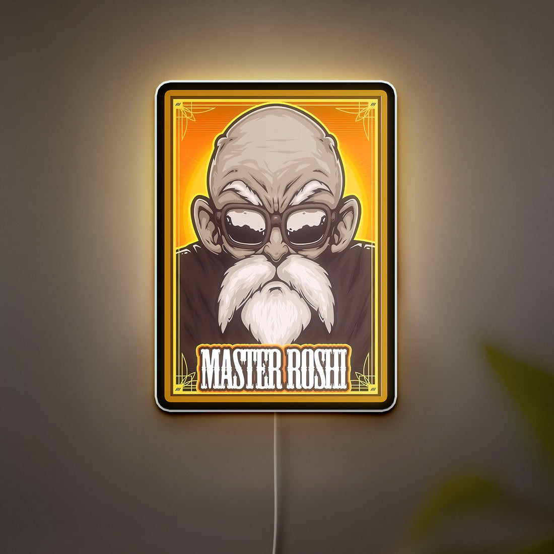 Dragon Ball Roshi 3D Light Box - Anime Character LED Night Light, DBZ Inspired Room Decor for Manga Fans 