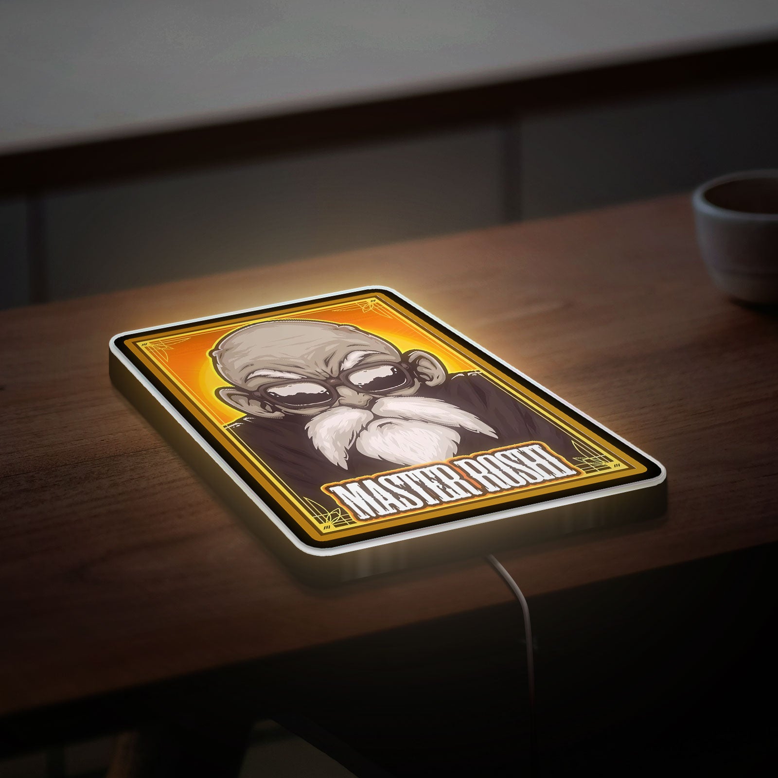 Dragon Ball Roshi 3D Light Box - Anime Character LED Night Light, DBZ Inspired Room Decor for Manga Fans 