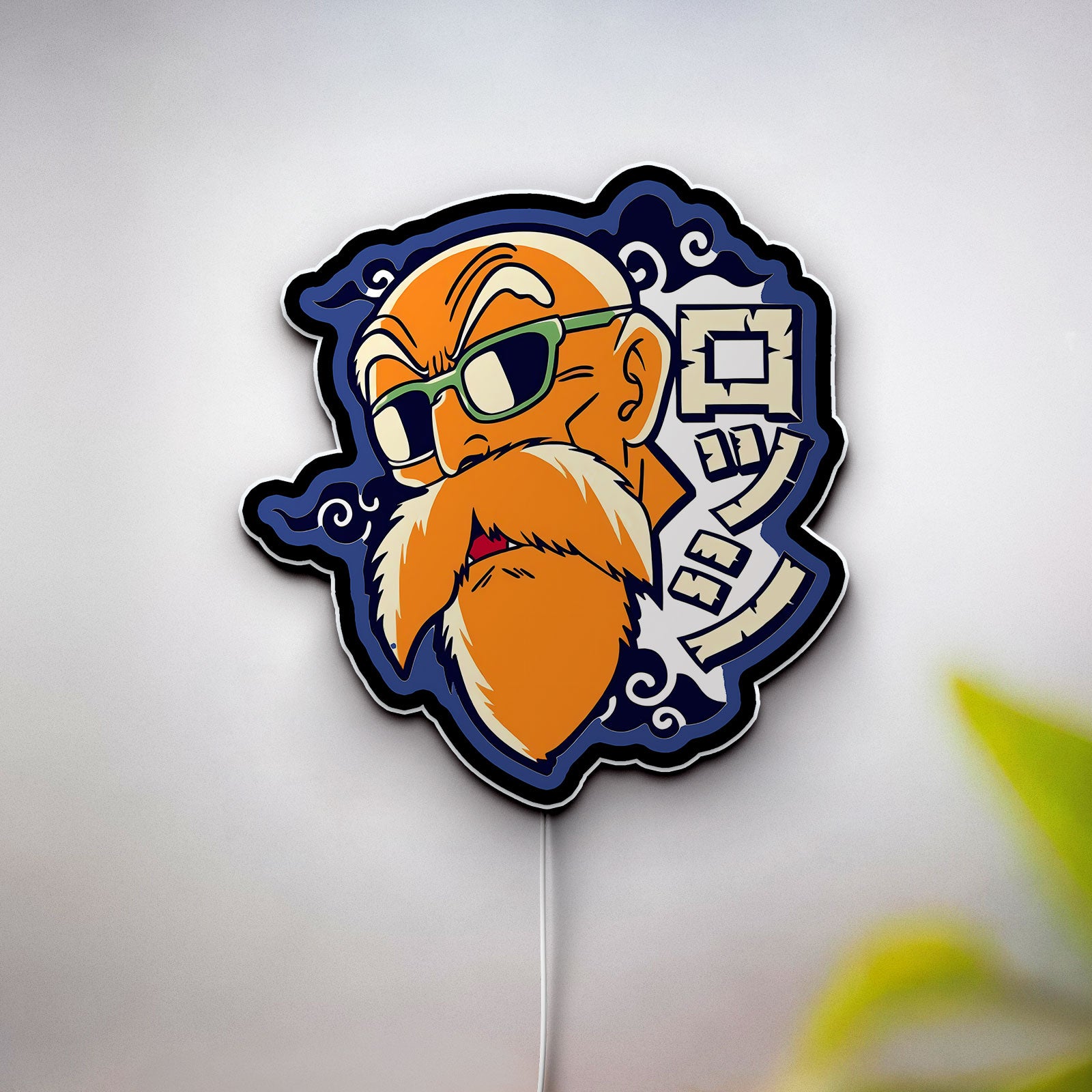 Master Roshi 3D Light Box - Dragon Ball Z LED Night Light, Anime Character Decor for Fans, Cool Manga Themed Gift 