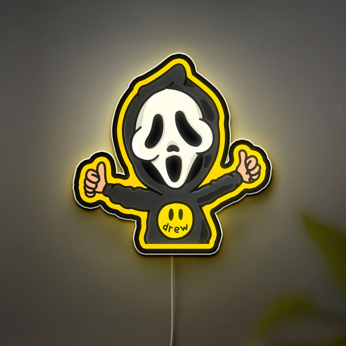 Vintage Scream Night Vibes 3D Light Box - Halloween Horror LED Wall Art, Cool Decor for Gothic Home & Horror Art Collectors
